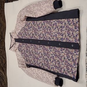 NWT Saltwater LUXE Floral Puffer size S